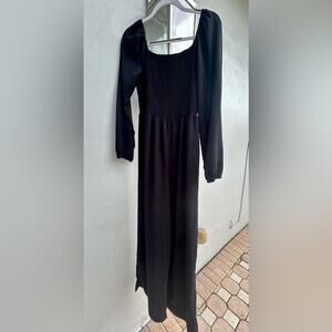 Size XL NWOT Smocked Flowy Black Jumpsuit